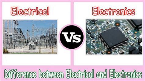 electrical vs electronic meaning.